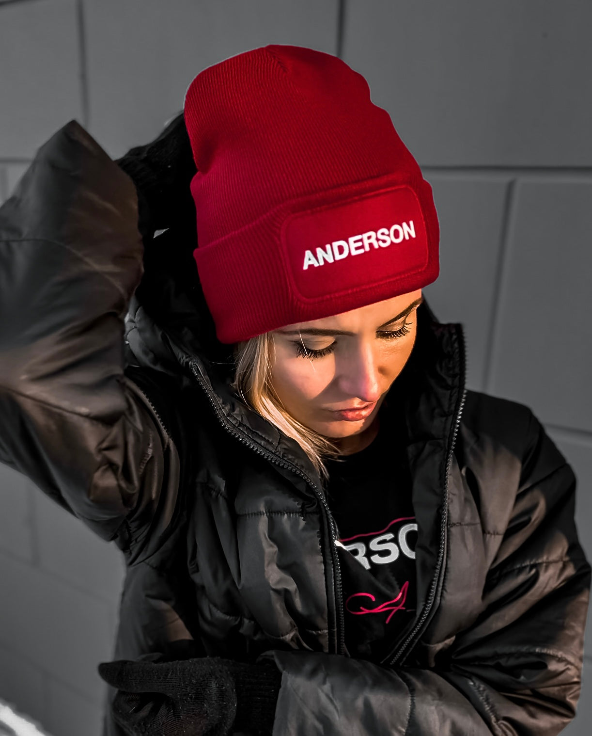 ANDERSON Logo Hat/Red Unisex