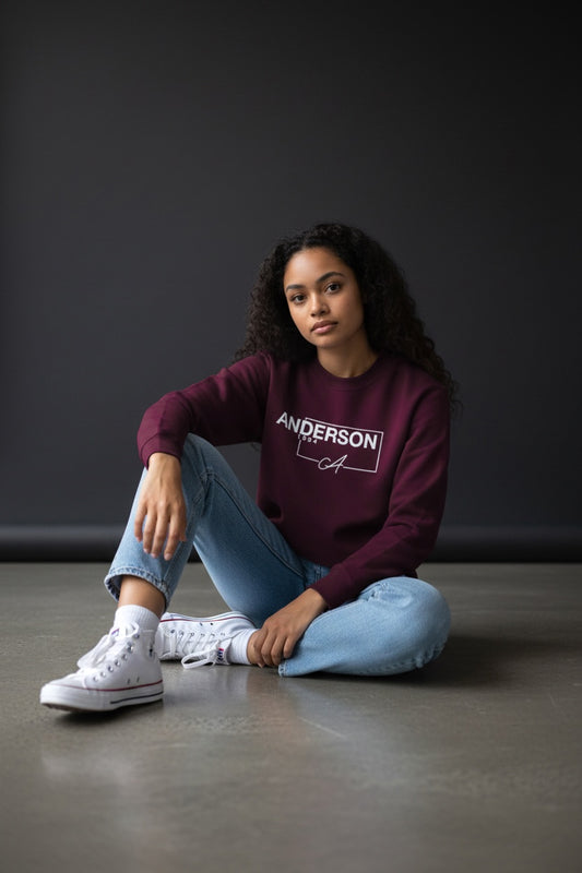 ANDERSON Sweatshirt/ Burgundy Unisex