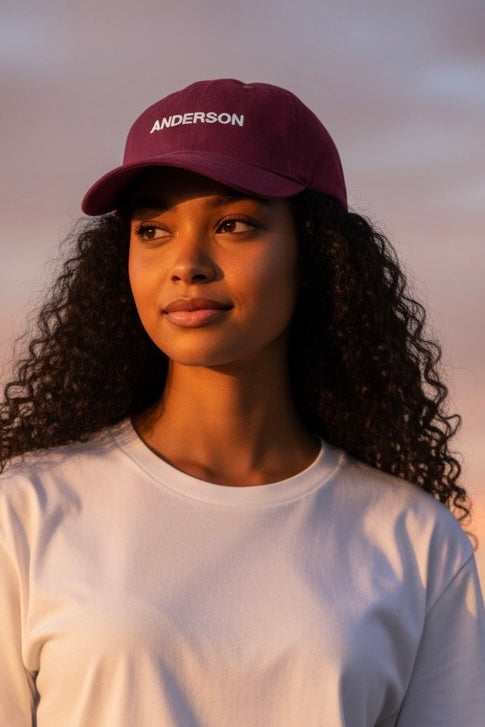 ANDERSON Logo Cap/Burgundy Unisex