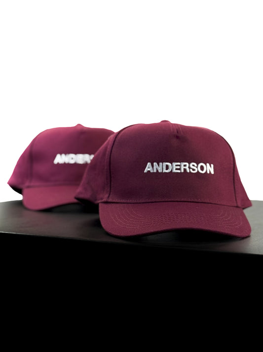 ANDERSON Logo Cap/Burgundy Unisex